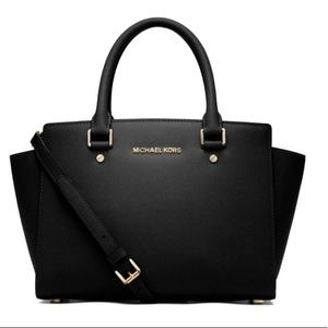 Michael Kors large Selma black tote